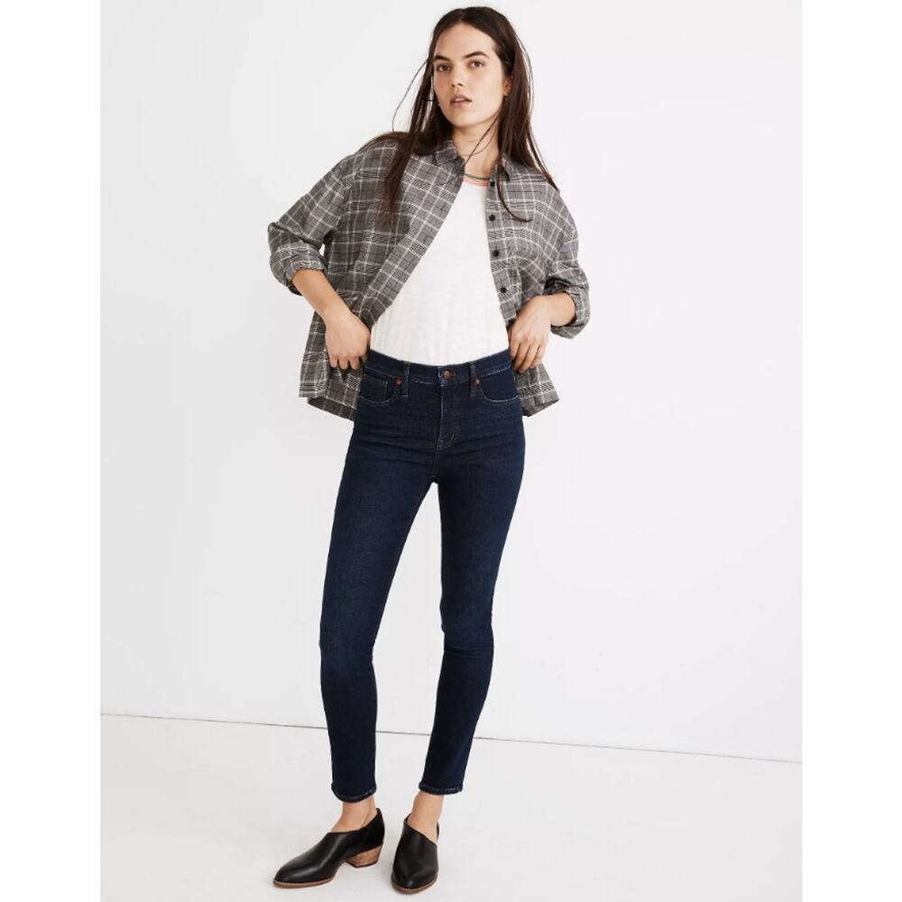 Madewell 9" Mid-Rise Skinny Jeans in Orland Wash TENCEL Denim Edition size 24